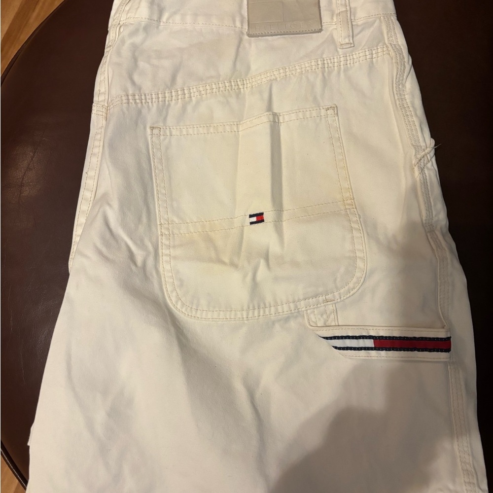 VINTAGE Tommy Hilfiger Cream Cargo Shorts